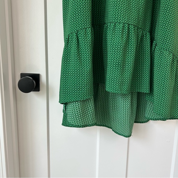who what wear green polka dot dress - Picture 3 of 5
